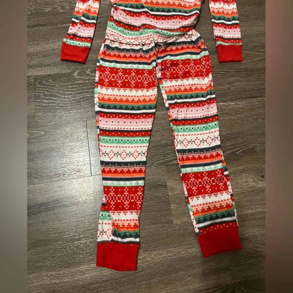 Jaclyn New York Fair Isle Christmas Pajamas size 14 girls
